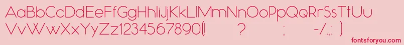 Occupied Font – Red Fonts on Pink Background