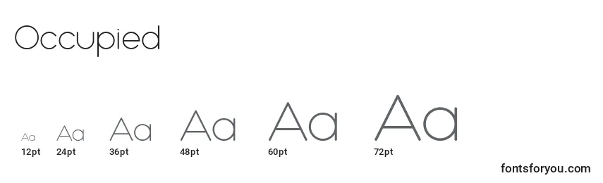 Occupied Font Sizes