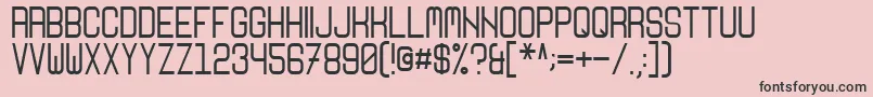 Nikoleta Font – Black Fonts on Pink Background