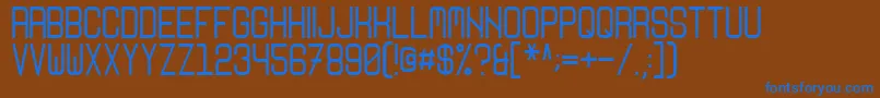 Nikoleta Font – Blue Fonts on Brown Background