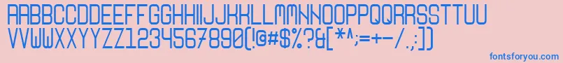 Nikoleta Font – Blue Fonts on Pink Background