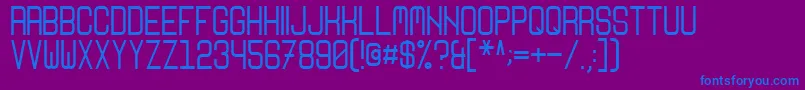 Nikoleta Font – Blue Fonts on Purple Background