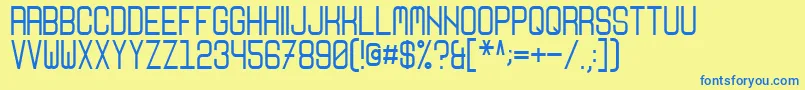 Nikoleta Font – Blue Fonts on Yellow Background