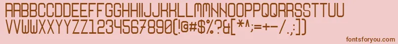 Nikoleta Font – Brown Fonts on Pink Background