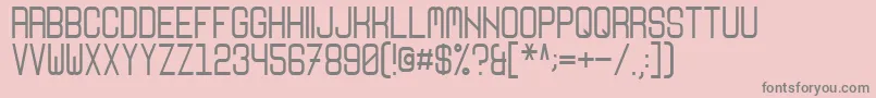 Nikoleta Font – Gray Fonts on Pink Background