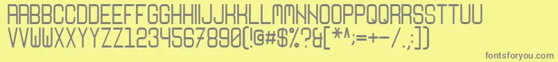 Nikoleta Font – Gray Fonts on Yellow Background