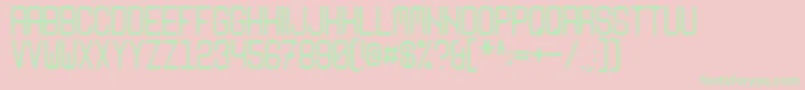 Nikoleta Font – Green Fonts on Pink Background