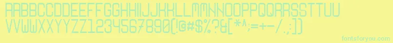 Nikoleta Font – Green Fonts on Yellow Background