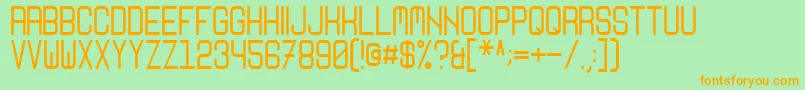 Nikoleta Font – Orange Fonts on Green Background