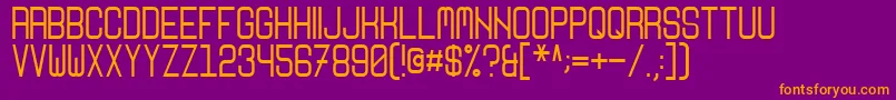 Nikoleta Font – Orange Fonts on Purple Background