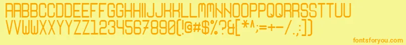Nikoleta Font – Orange Fonts on Yellow Background