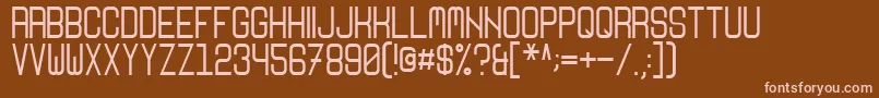 Nikoleta Font – Pink Fonts on Brown Background