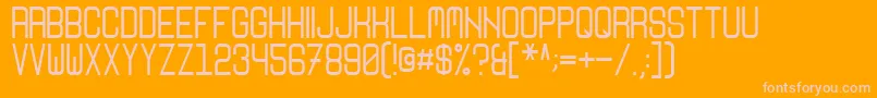 Nikoleta Font – Pink Fonts on Orange Background