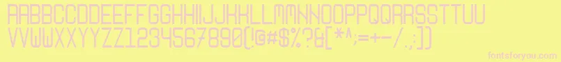 Nikoleta Font – Pink Fonts on Yellow Background