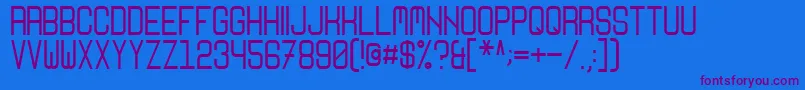 Nikoleta Font – Purple Fonts on Blue Background