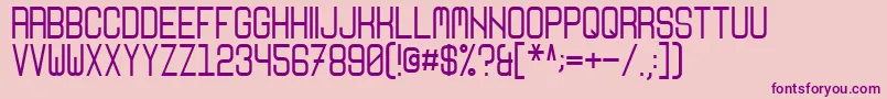 Nikoleta Font – Purple Fonts on Pink Background