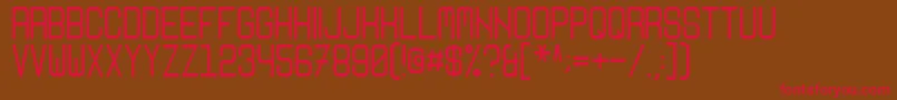 Nikoleta Font – Red Fonts on Brown Background