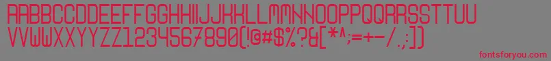 Nikoleta Font – Red Fonts on Gray Background