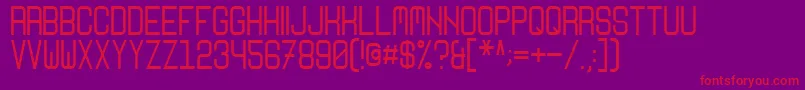 Nikoleta Font – Red Fonts on Purple Background
