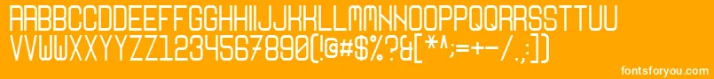 Nikoleta Font – White Fonts on Orange Background