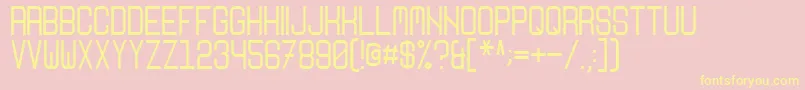 Nikoleta Font – Yellow Fonts on Pink Background