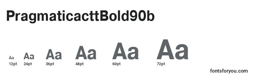 Размеры шрифта PragmaticacttBold90b