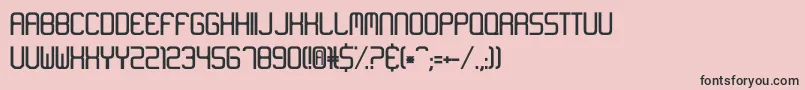 フォントNeon Like – ピンクの背景に黒い文字