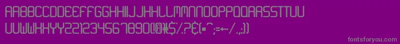 Saiba mais sobre a fonte Neon Like Fonte Neon Like – fontes cinzas em um fundo violeta