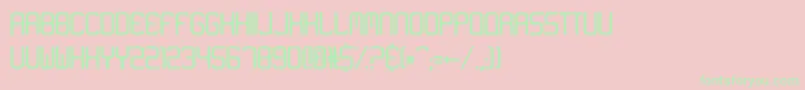 フォントNeon Like – ピンクの背景に緑の文字