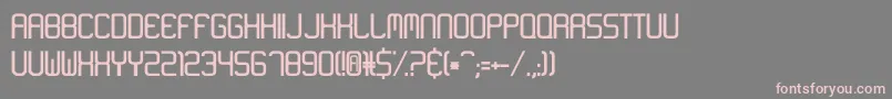 フォントNeon Like – 灰色の背景にピンクのフォント