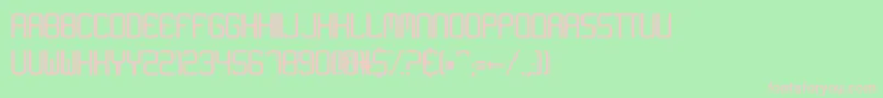Neon Like-fontti – vaaleanpunaiset fontit vihreällä taustalla