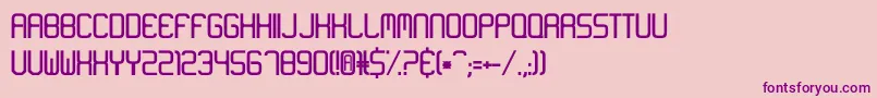 フォントNeon Like – ピンクの背景に紫のフォント