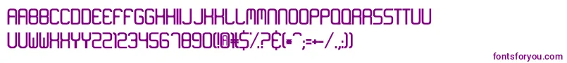 フォントNeon Like – 白い背景に紫のフォント