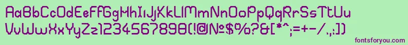 Sabril ffy Font – Purple Fonts on Green Background