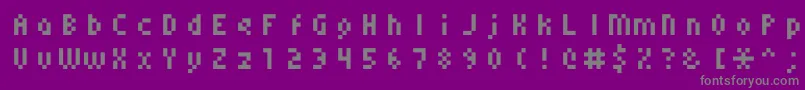Шрифт Monoeger0556 – серые шрифты на фиолетовом фоне