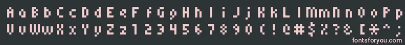 Monoeger0556 Font – Pink Fonts on Black Background
