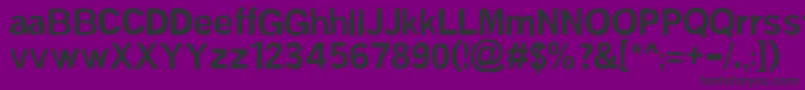 フォントFsmSans – 紫の背景に黒い文字