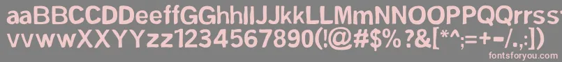FsmSans Font – Pink Fonts on Gray Background