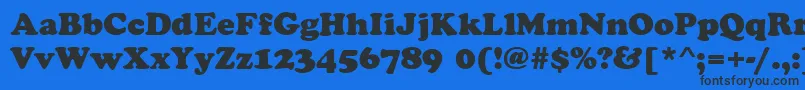 CookieRegular Font – Black Fonts on Blue Background