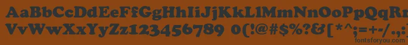 CookieRegular Font – Black Fonts on Brown Background