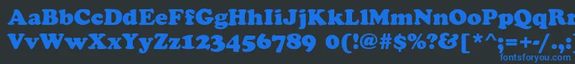 CookieRegular Font – Blue Fonts on Black Background