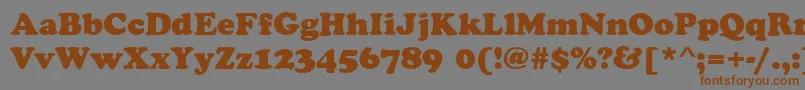 CookieRegular Font – Brown Fonts on Gray Background