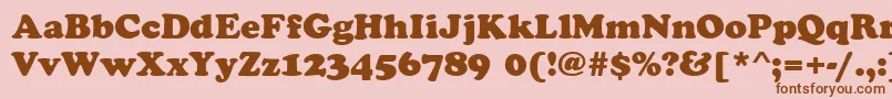 CookieRegular Font – Brown Fonts on Pink Background