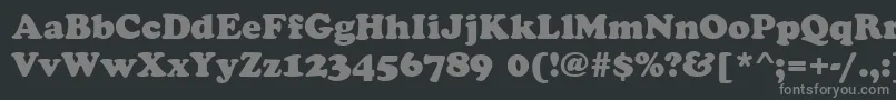 CookieRegular Font – Gray Fonts on Black Background