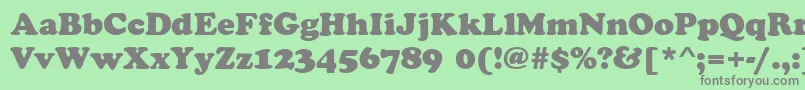 CookieRegular Font – Gray Fonts on Green Background