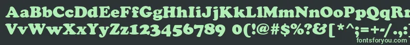 CookieRegular Font – Green Fonts on Black Background