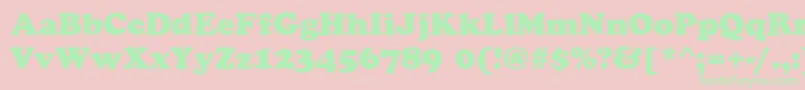 CookieRegular Font – Green Fonts on Pink Background