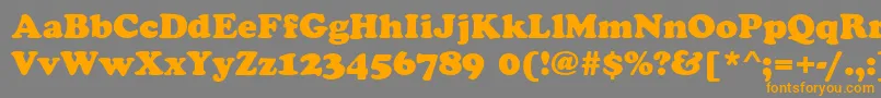 CookieRegular Font – Orange Fonts on Gray Background