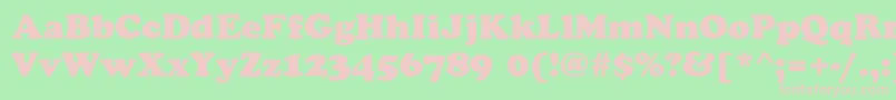 CookieRegular Font – Pink Fonts on Green Background