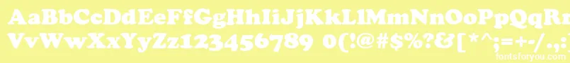 CookieRegular Font – White Fonts on Yellow Background